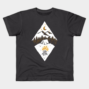 Camping in Snow Kids T-Shirt